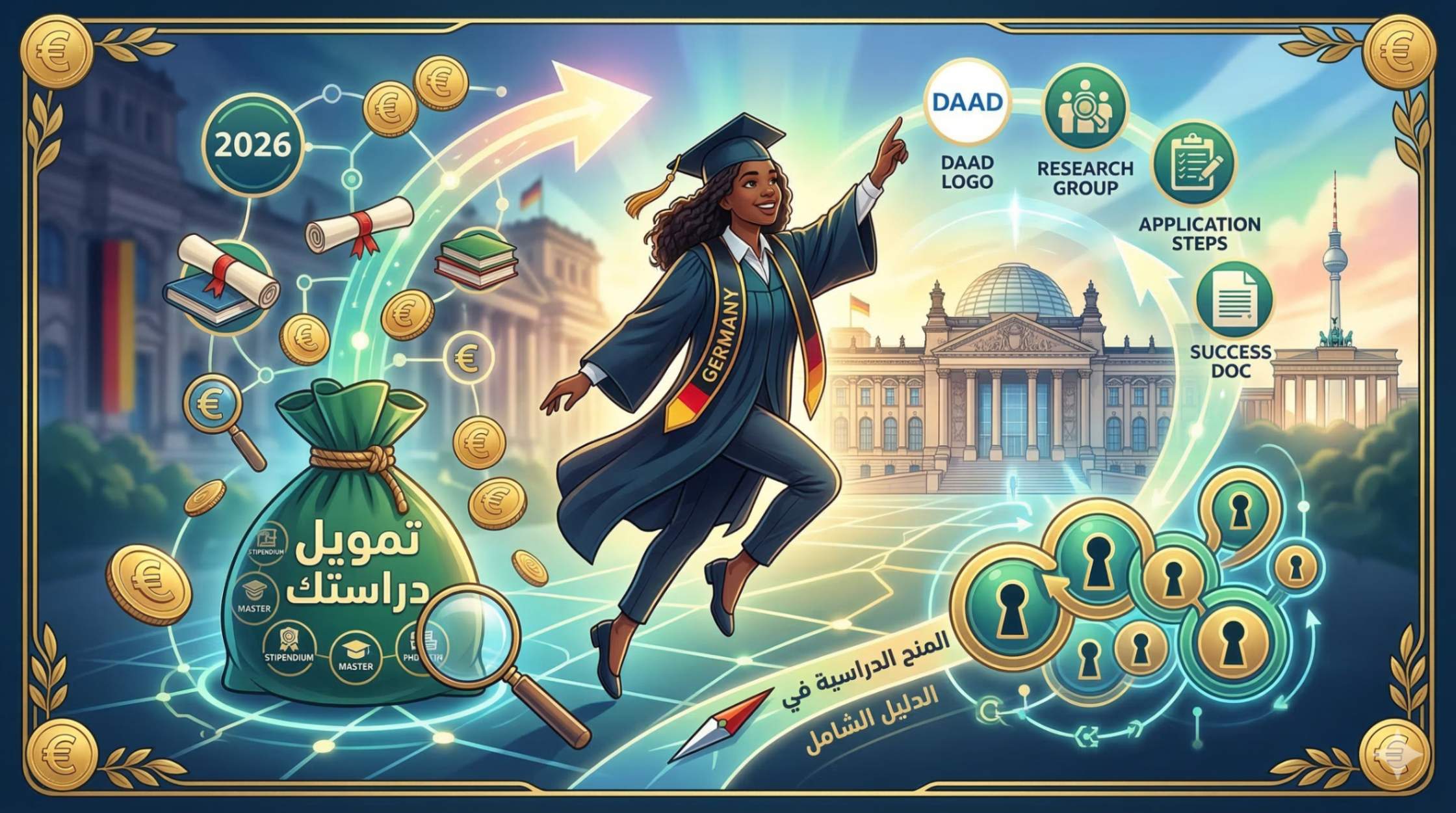 المنح الدراسية في ألمانيا 2026: الدليل الشامل لتمويل دراستك بالكامل [DAAD، مؤسسات، وأسرار القبول]